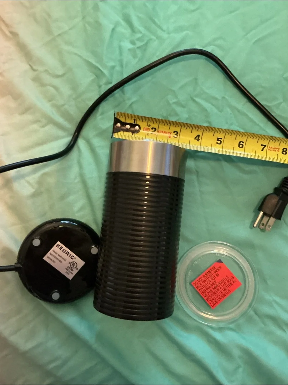 Keurig Black Electric Milk Frother - Used One Time